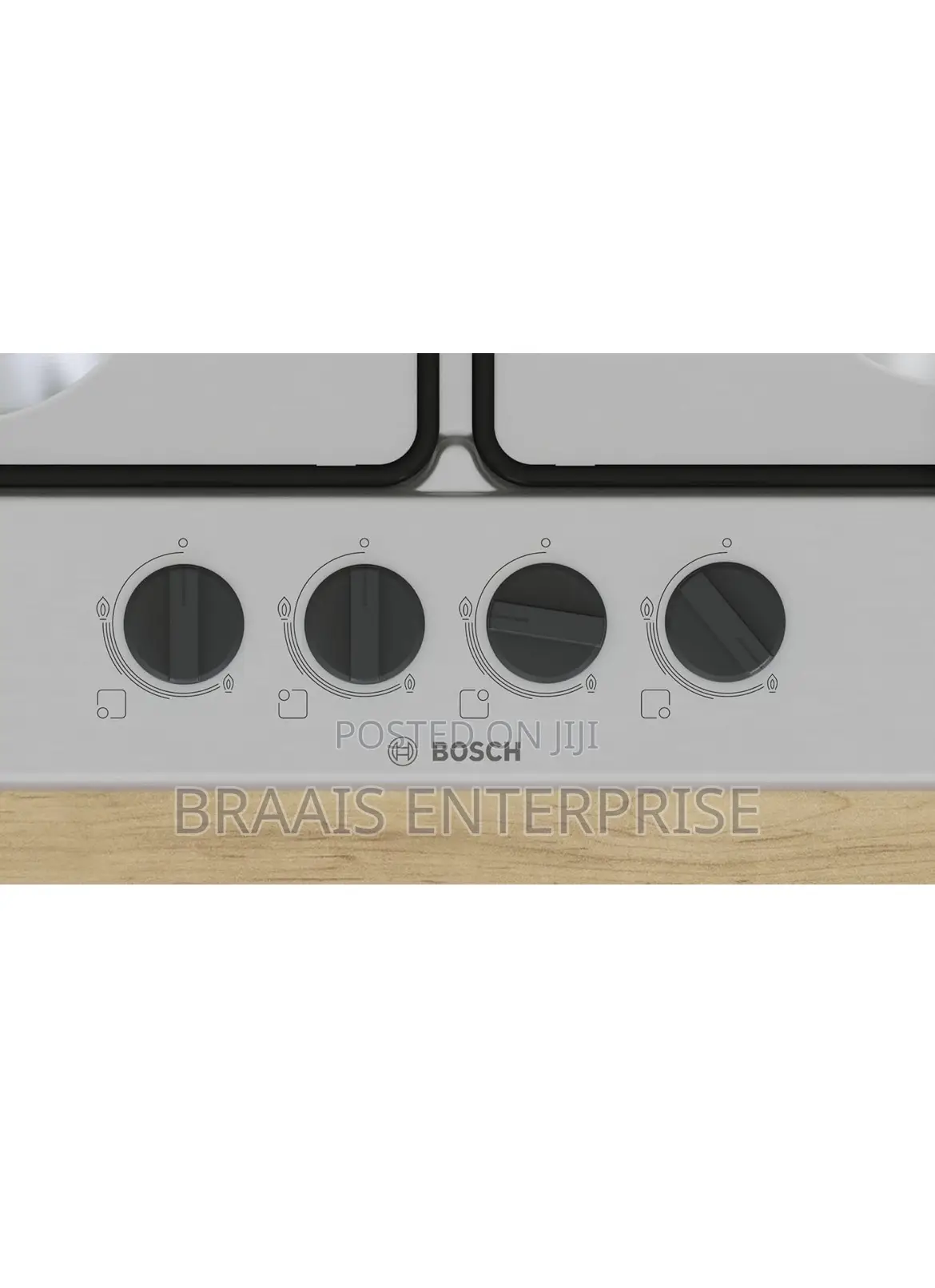 Bosch Serie 4 Hob Stainless Steel Built-in 58 Cm Gas 4