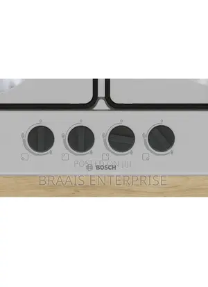 Bosch Serie 4 Hob Stainless Steel Built-in 58 Cm Gas 4