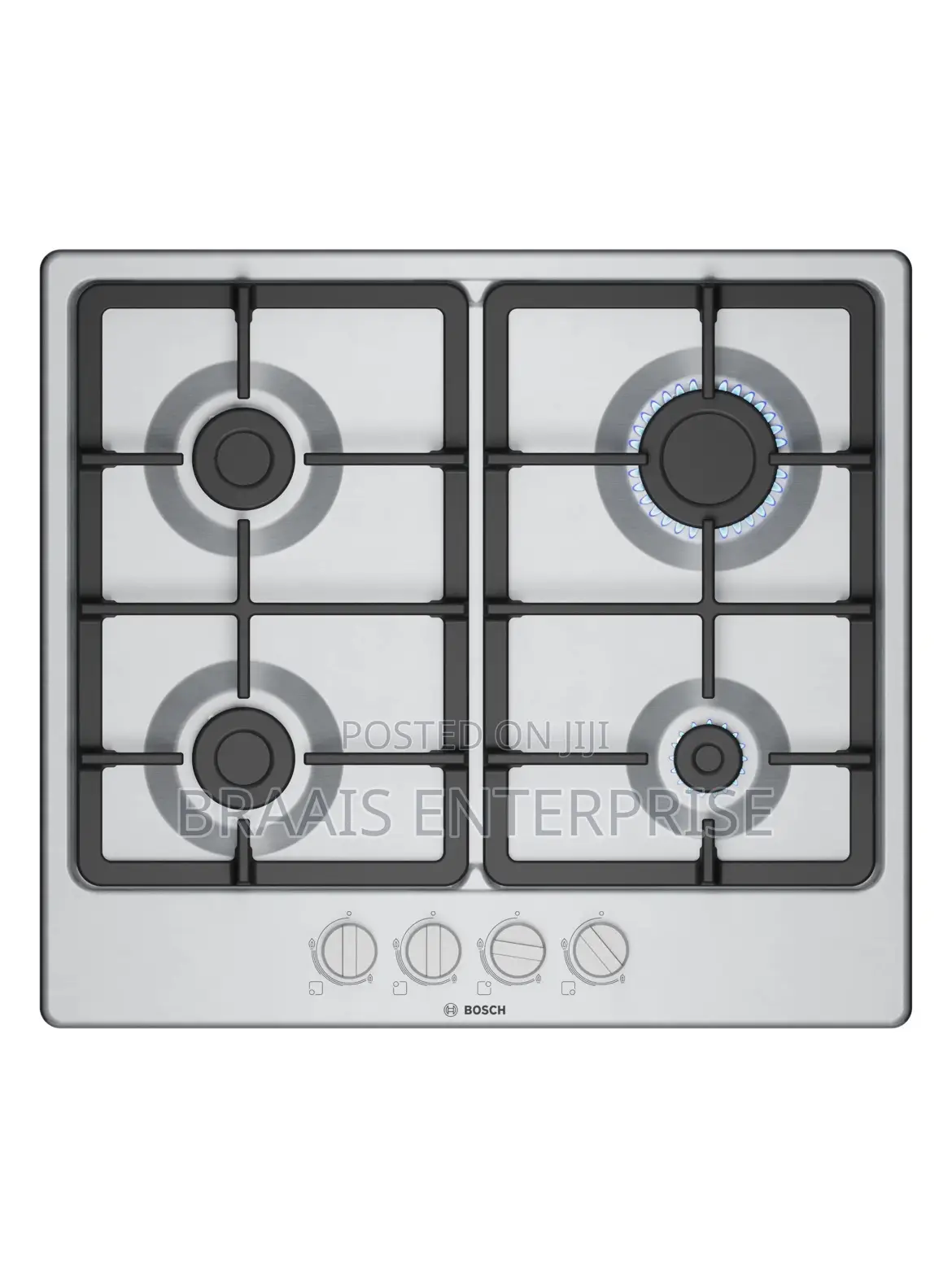 Bosch Series4 60 Cm Gas Hob - Stainless Steel