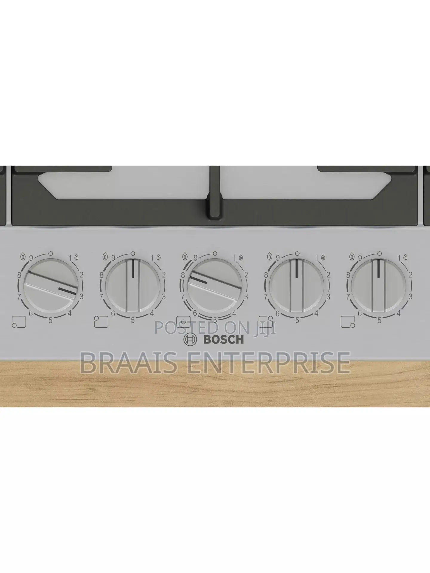 Series6 90cm With Flame Select Gas Hob, Stainless Steel