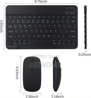 Ultra-Slim Rechargeable Bluetooth Keyboard and Mouse Combo