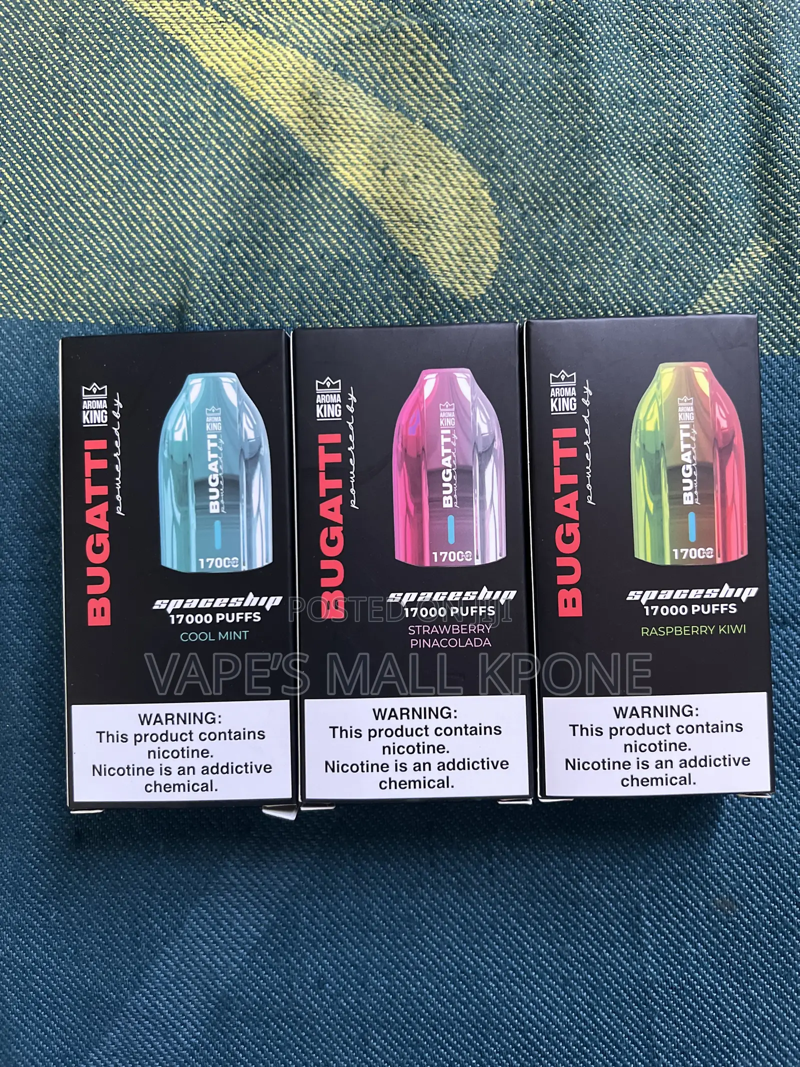 Bugatti Spaceship Rechargeable Vape - 17,000 Puffs