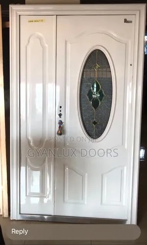 White Exclusive Security Doors With Glass