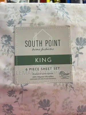 6 Piece King-Size Bed Sheet.