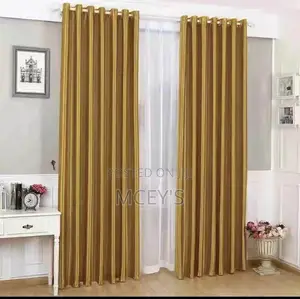 Gold Sunblock Curtains 2 in 1