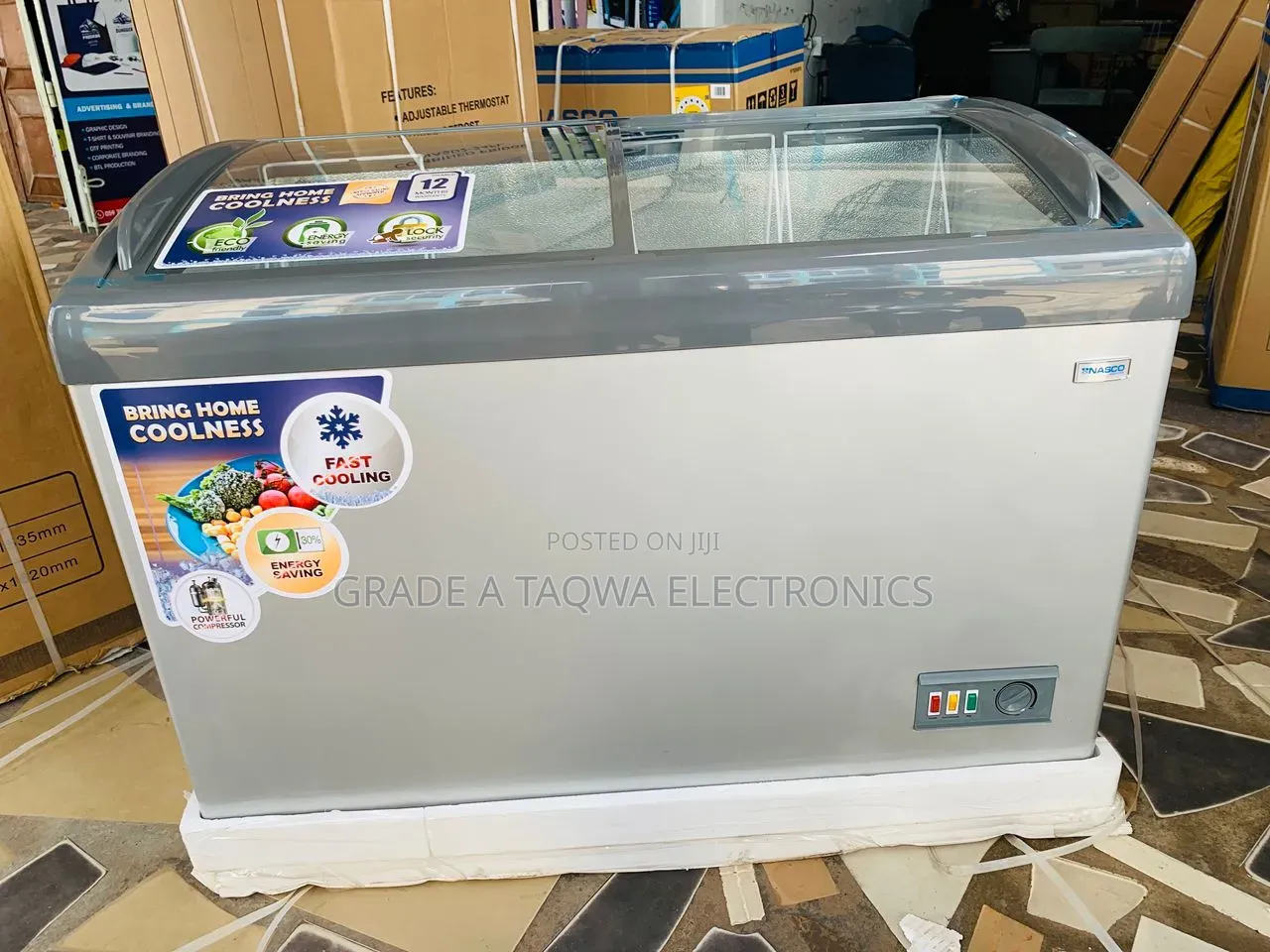 Shop the 239l Nasco Display Chest Freezer