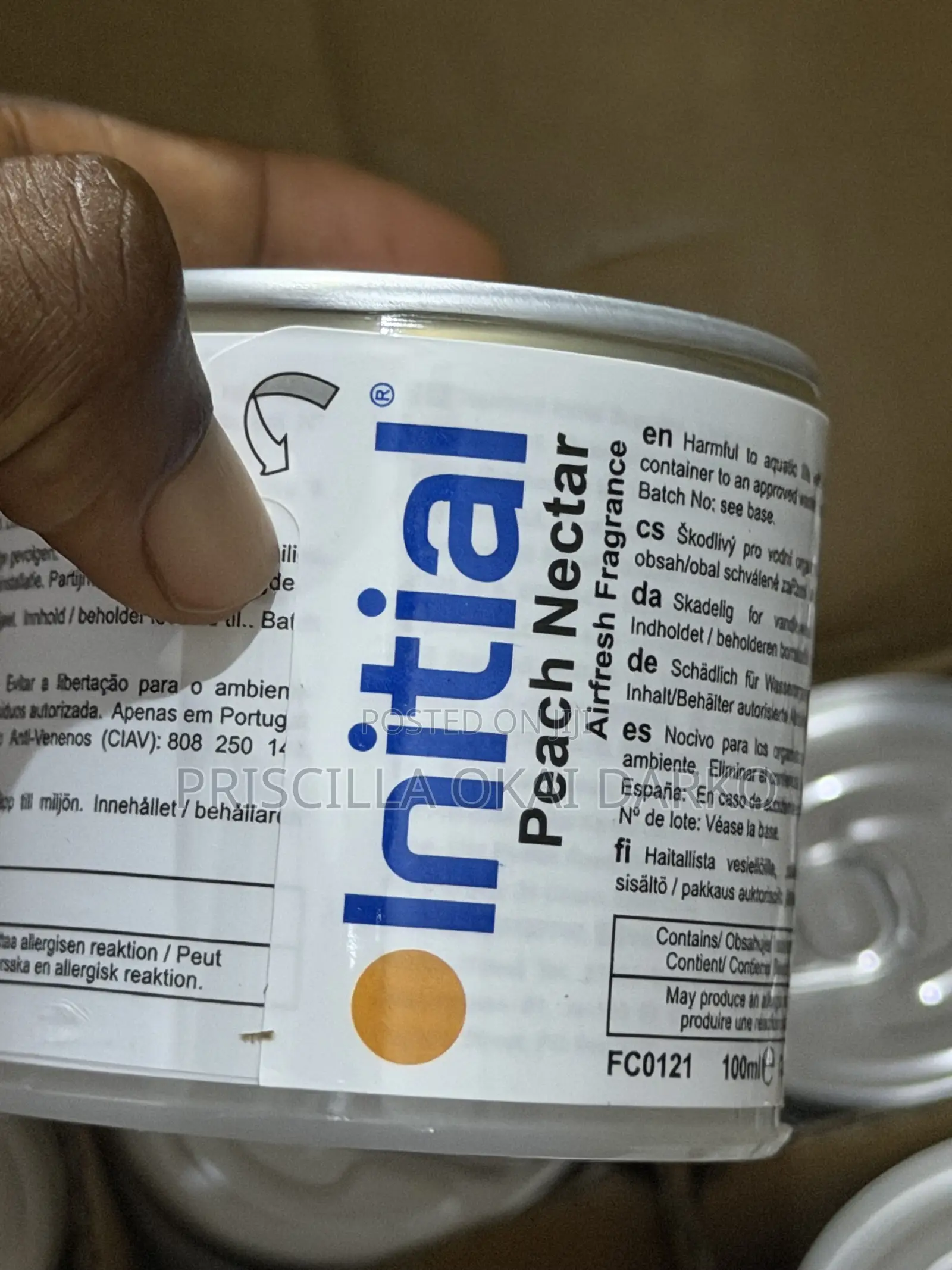 Initial Liquid Airfreshner