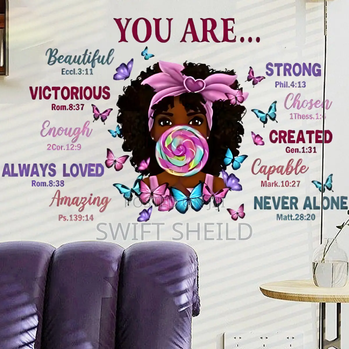 Wall Sticker Bubble Girl