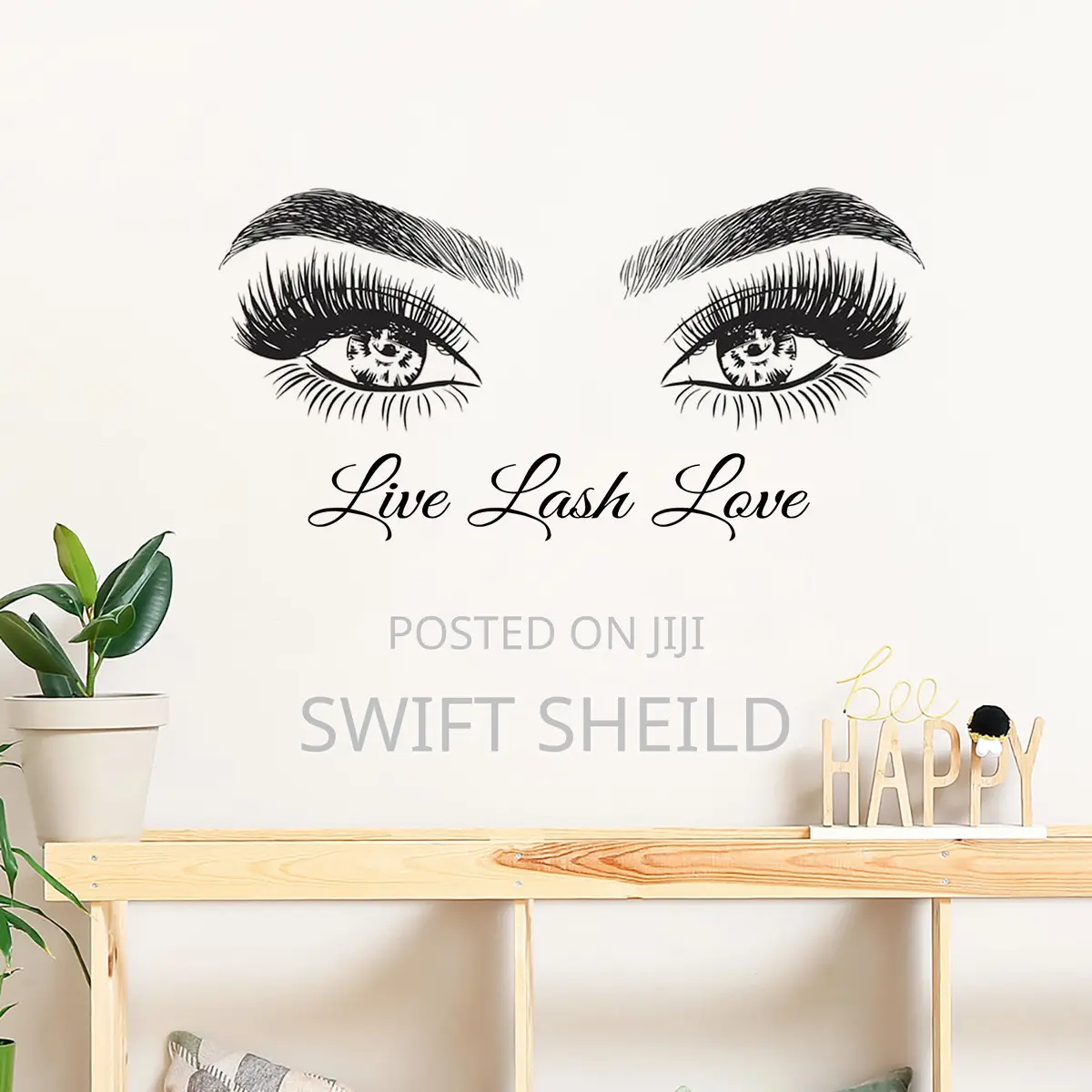 Live Love and Lash Wall Sticker