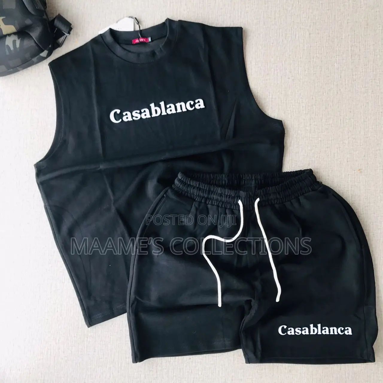 Casablanca Summer Sleeveless / Armless Top and Down Shorts Set