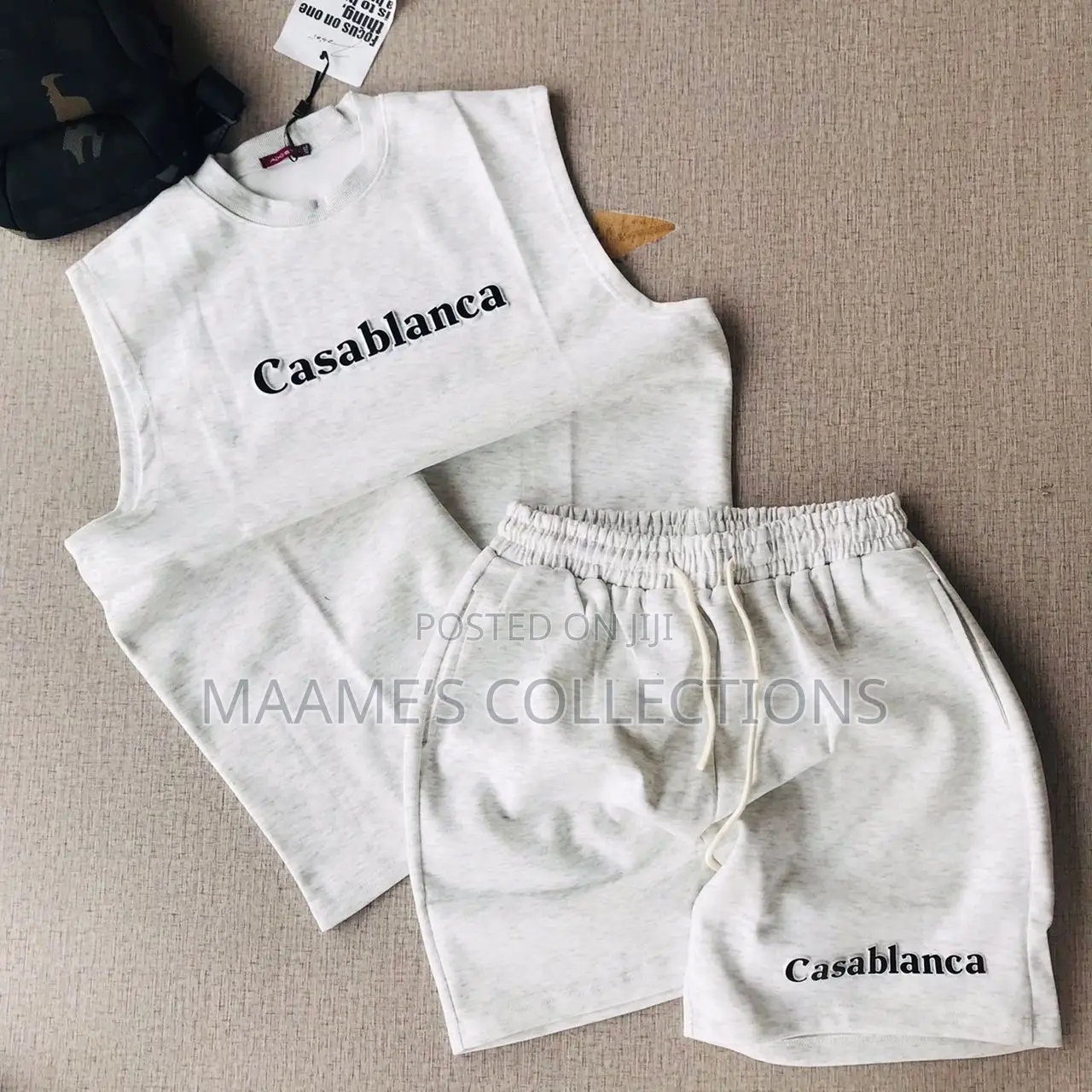 Casablanca Summer Sleeveless / Armless Top and Down Shorts Set