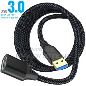 5m Laihonen Nylon Braided USB 3.0 Male to Female High Speed Transmissi