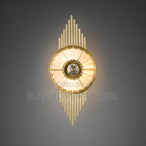 Modern Gold Art Deco Crystal Wall Light / Sconce