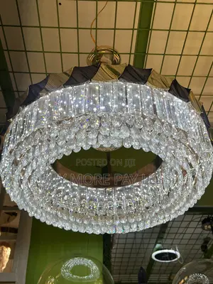 Modern Circular Crystal Ring Chandelier