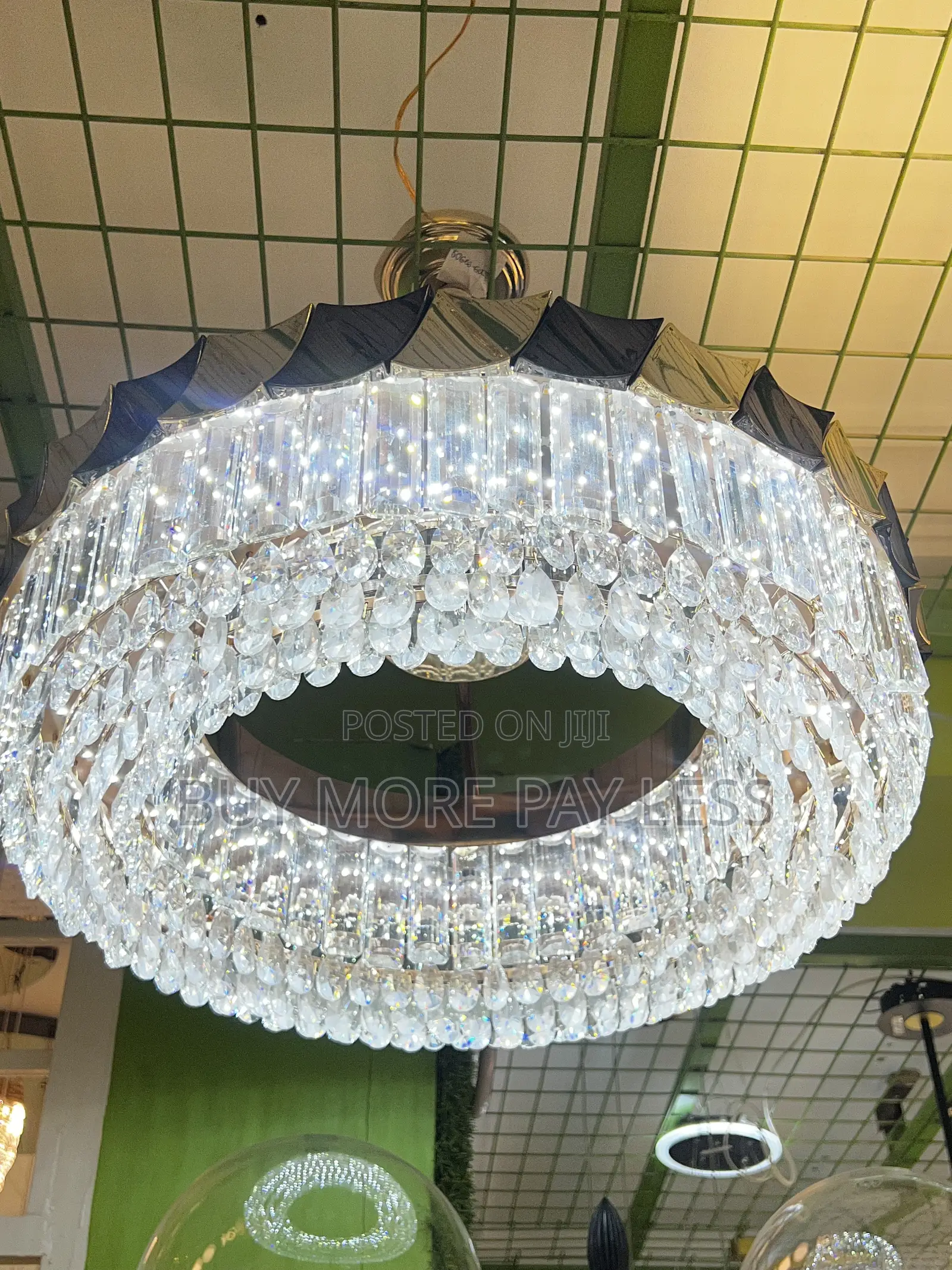Modern Circular Crystal Ring Chandelier