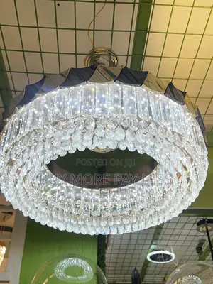 Modern Circular Crystal Ring Chandelier