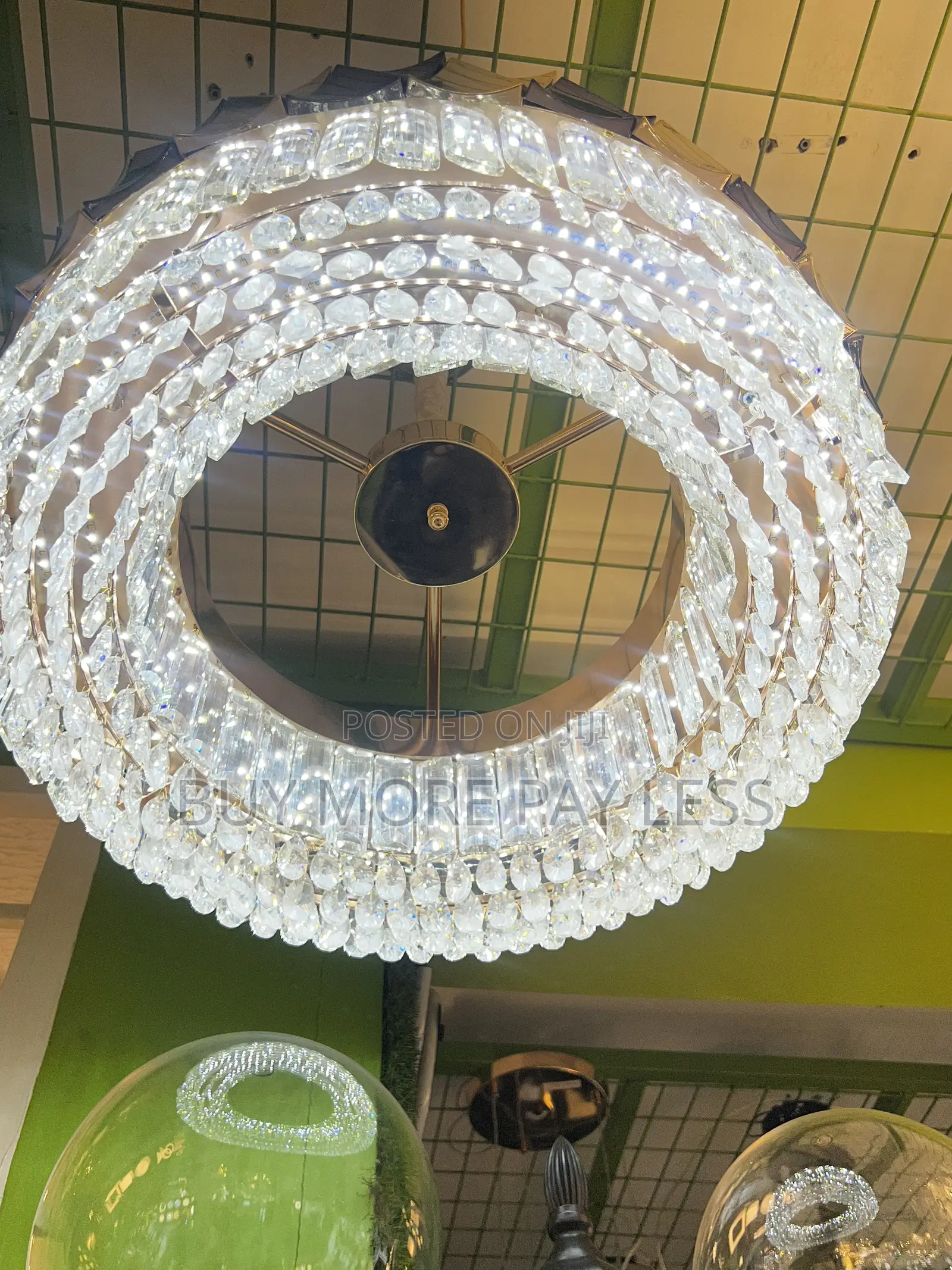 Modern Circular Crystal Ring Chandelier