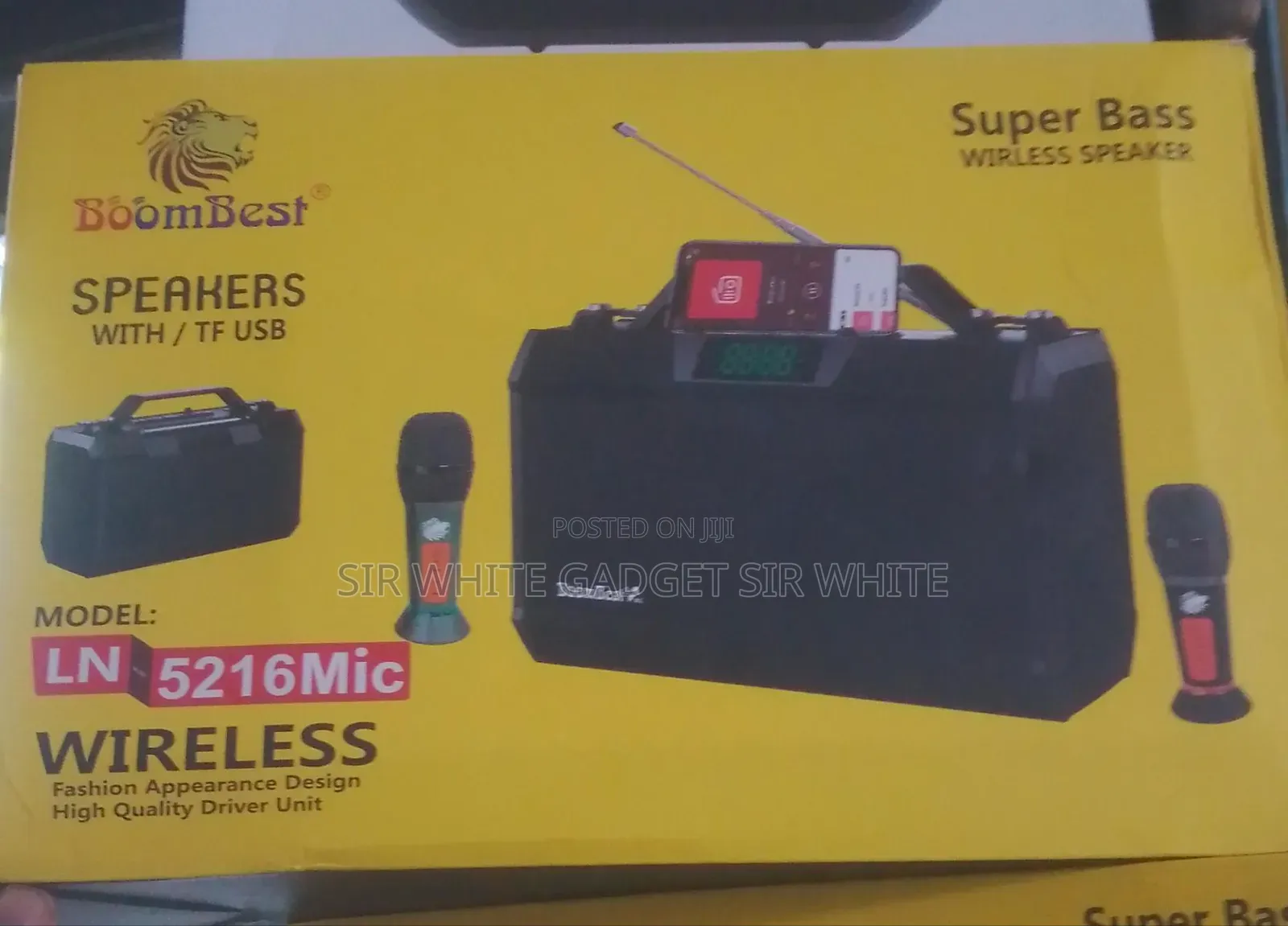Boombest Ln-5216bt Is a Portable, 50-Watt Wireless Super Bass Speaker