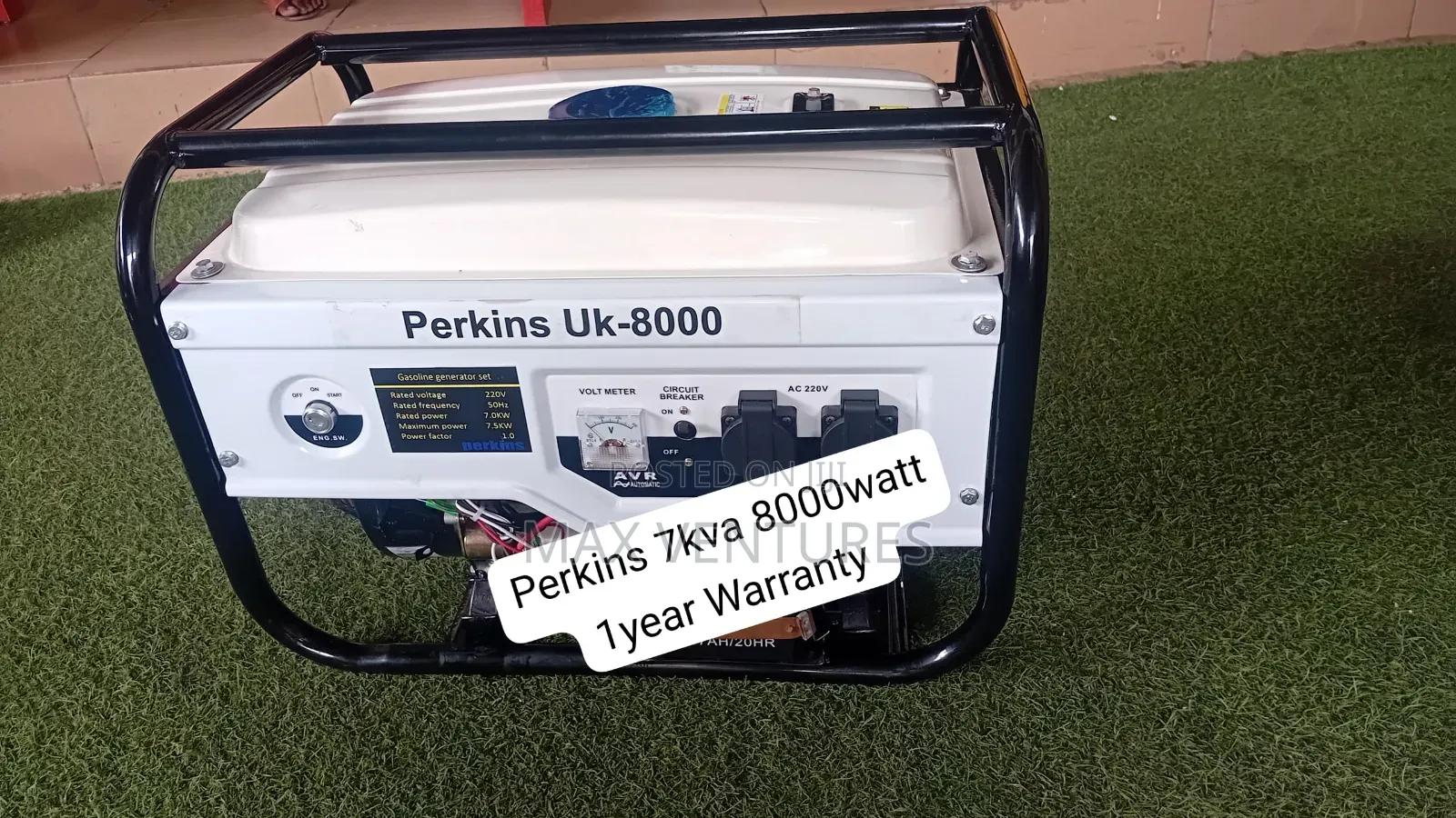 Genuine Perkins 7kva Diesel Generator 8000w Output 7kva