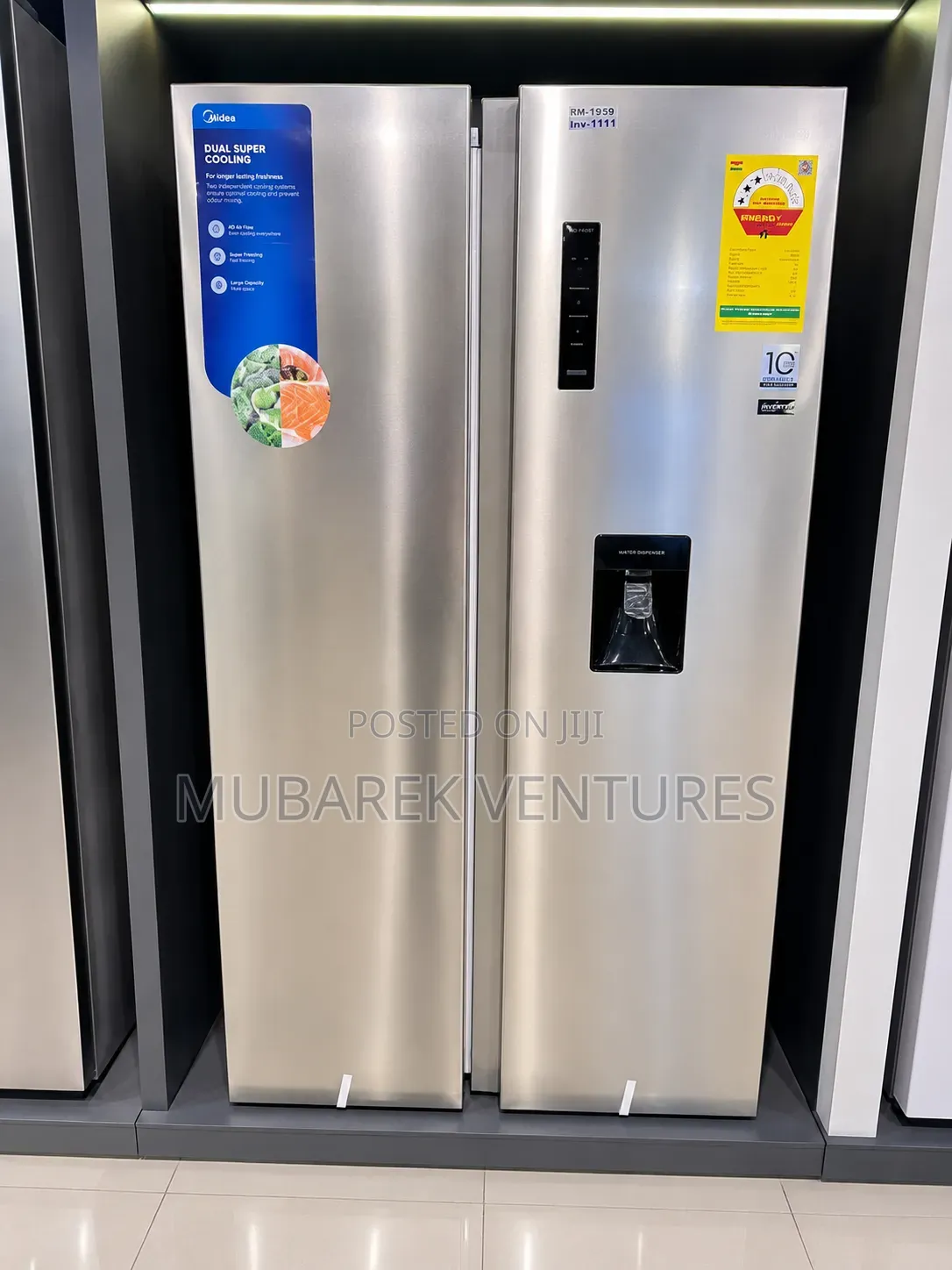 Midea 548 LTRS Inverter Side by Side Refrigerator