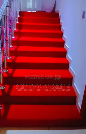 Quality Red Carpet for Church , Staircase Etc
