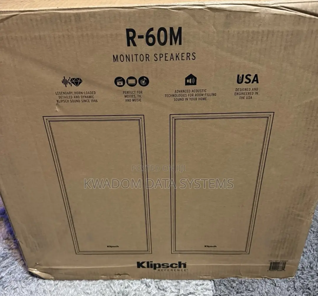 Klipsch R-60m Bookshelf Speakers (2-Pack) Black