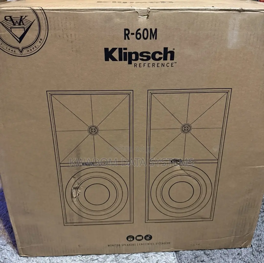 Klipsch R-60m Bookshelf Speakers (2-Pack) Black