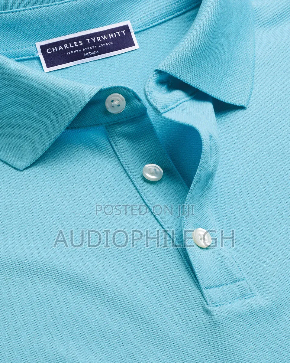Charles Tyrwhitt Short Sleeves Solid Cotton Stretch Pique Polo Shirt