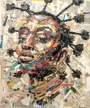 Newspaper Handmade Artworks on Canvas