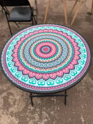 Folding Glass Design Table With Chairs