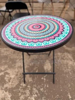 Folding Glass Design Table With Chairs
