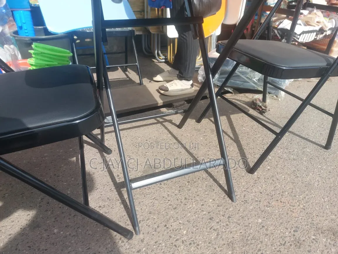 Folding Glass Metal Table With Chairs