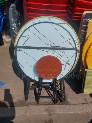 Folding Glass Design Table