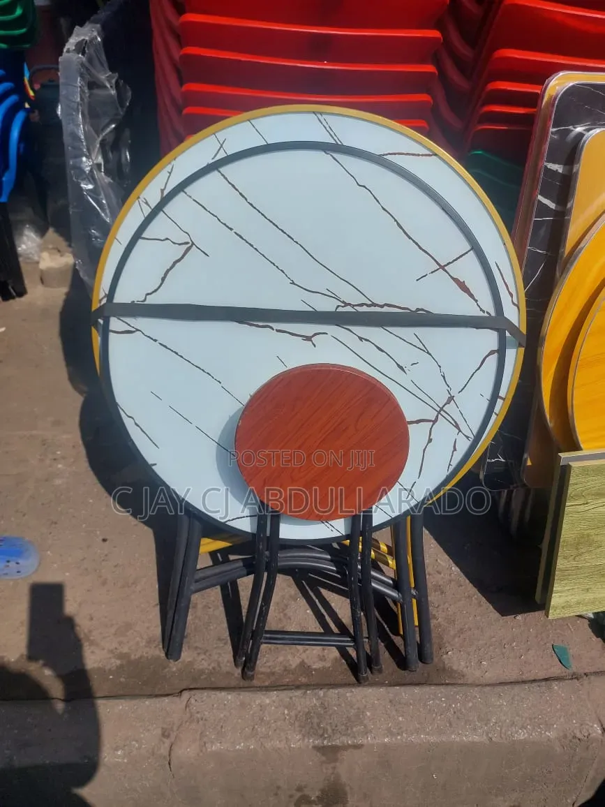 Folding Glass Design Table