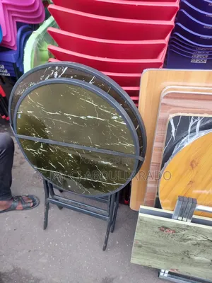 Folding Glass Design Table