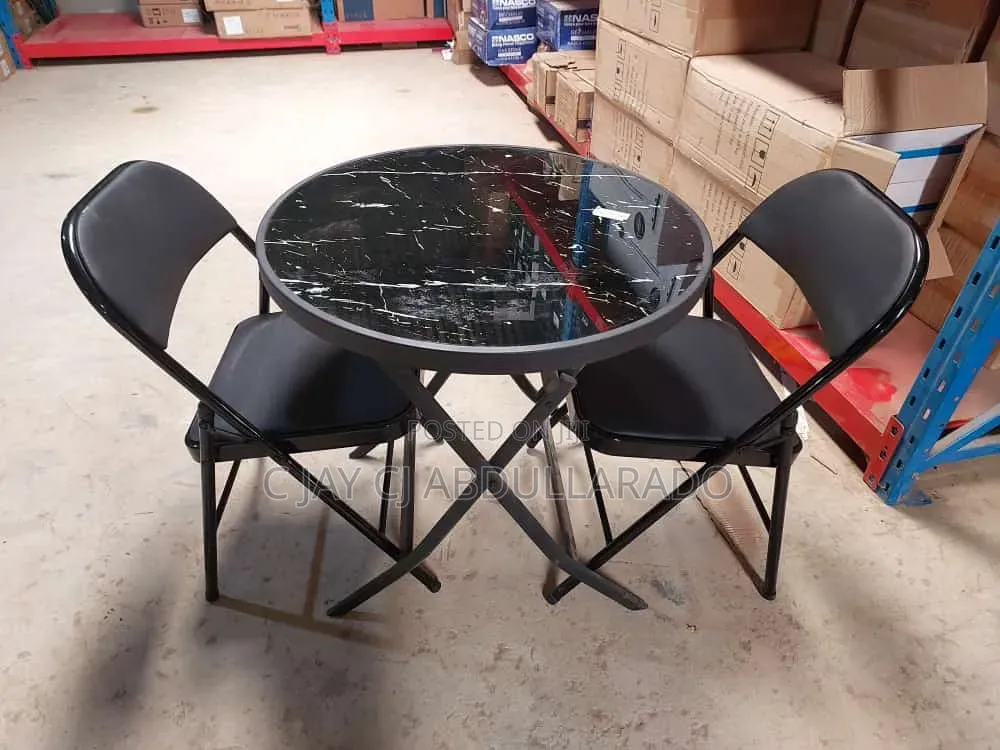 Folding Glass Design Table