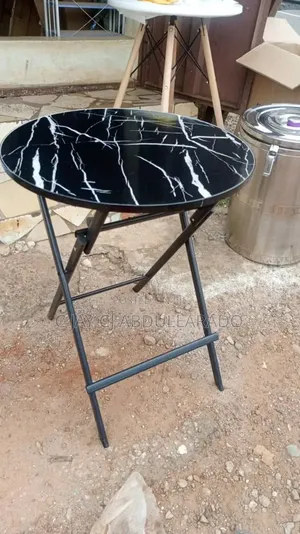 Folding Glass Design Table