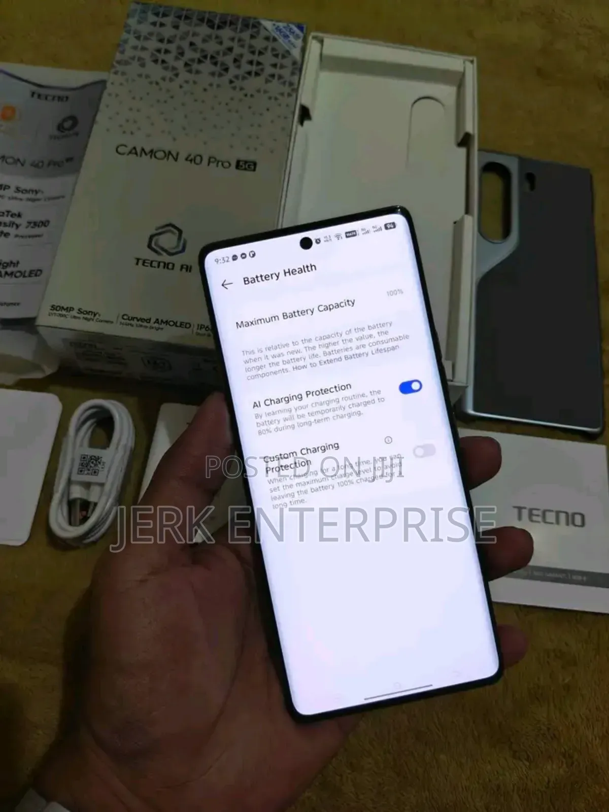 New Tecno Camon 40 Pro 5G 256 GB Black