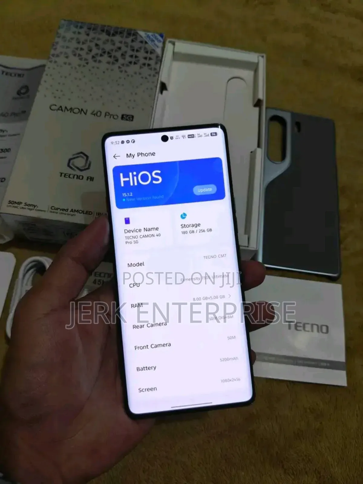 New Tecno Camon 40 Pro 5G 256 GB Black