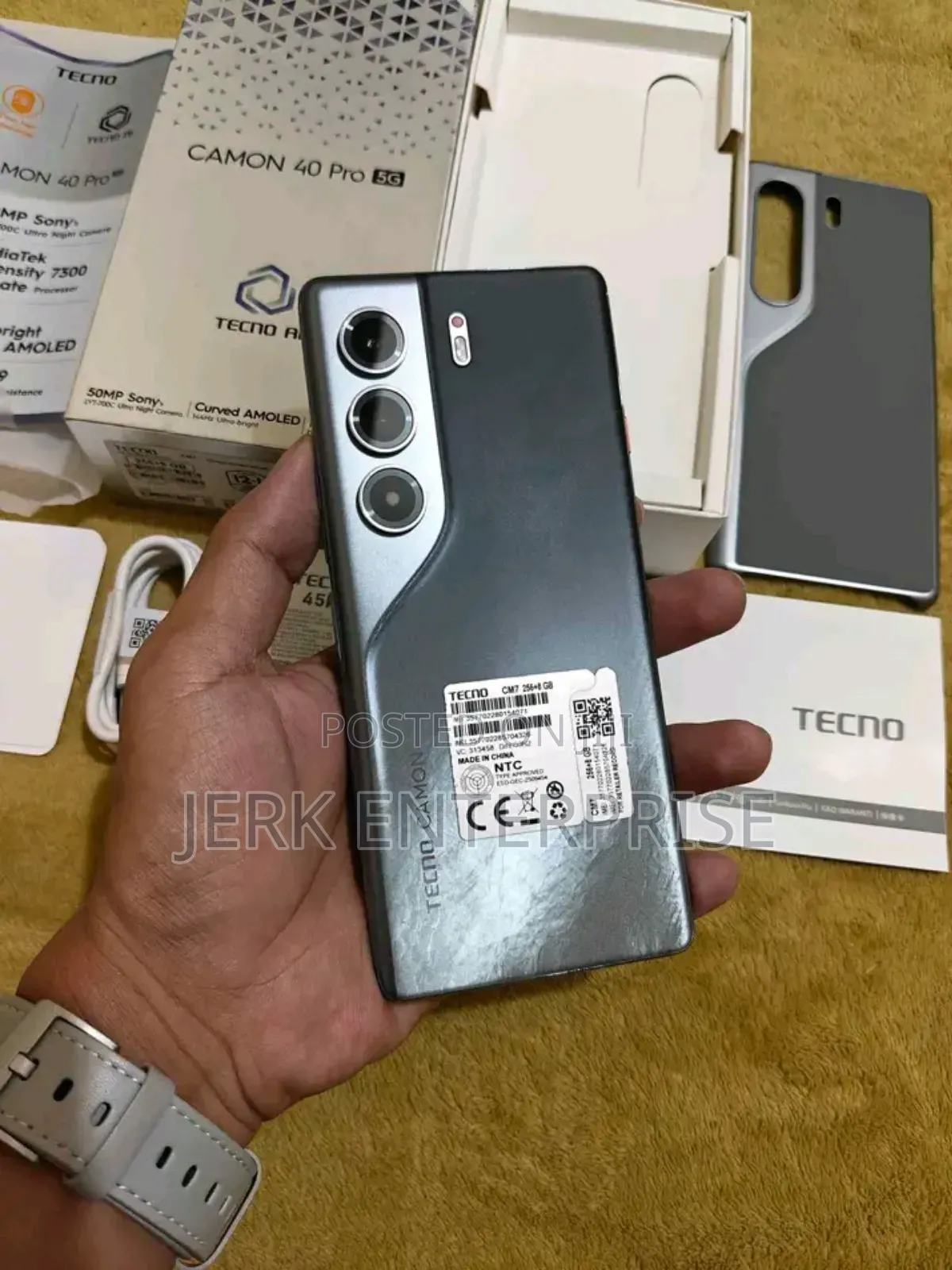 New Tecno Camon 40 Pro 5G 256 GB Black