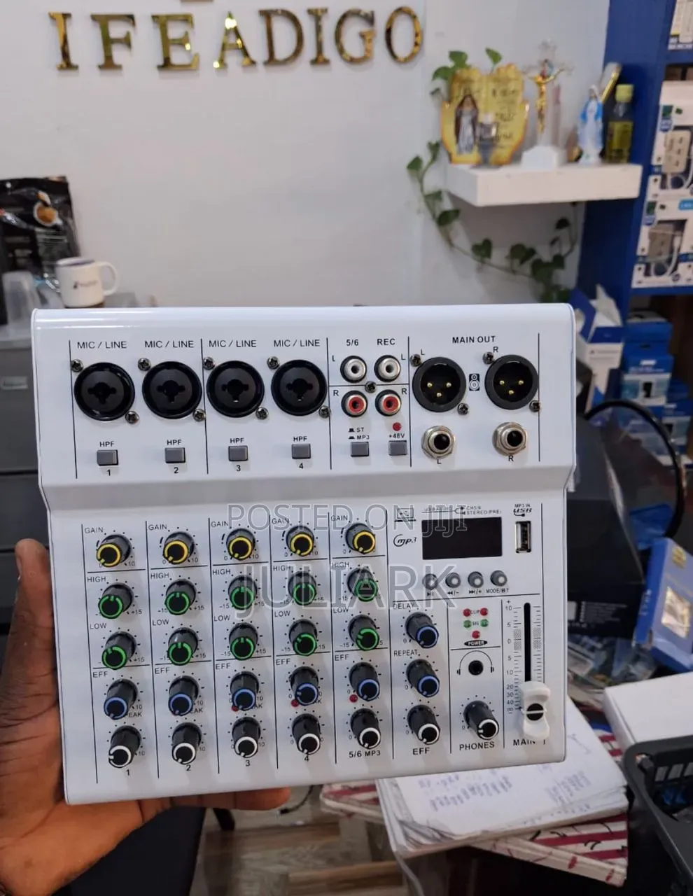 6 Channels Audio Mixer
