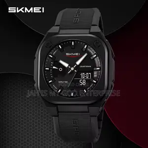 Skmei 2328 Fashion Sports Watches for Men Waterproof Wristwatch-Black