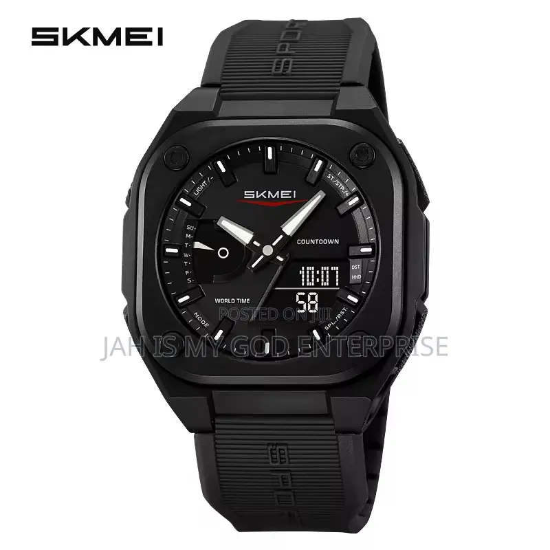Skmei 2328 Fashion Sports Watches for Men Waterproof Wristwatch-Black