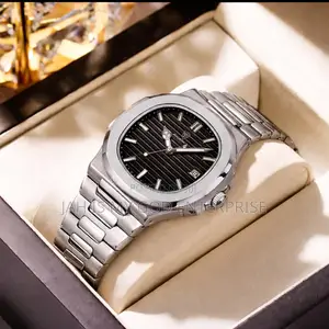 Poedagar 613 Square Luxury Men Chain Wristwatch-Silver Black