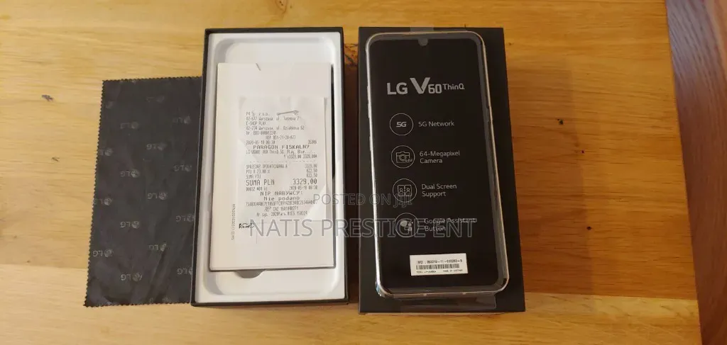 New LG V60 ThinQ 128 GB Black