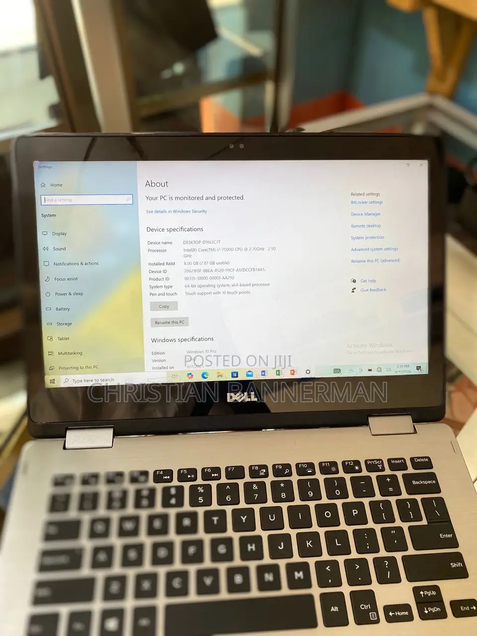 Laptop Dell Inspiron 13 5000 8GB Intel Core i7 SSD 256GB