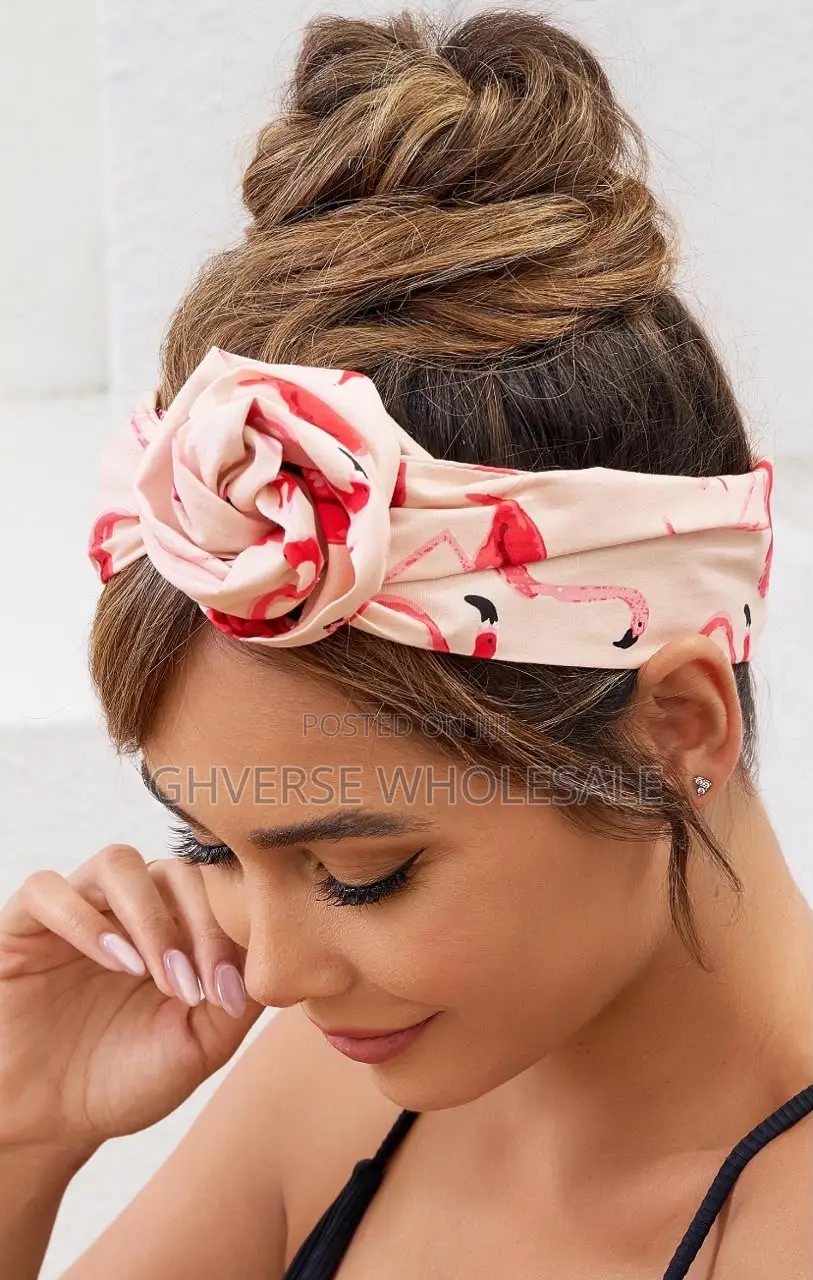 Mini Floral Scarf With Matching Clip