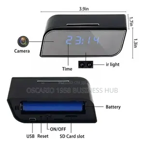 Hd Wifi Spy Clock Camera - 1080p
