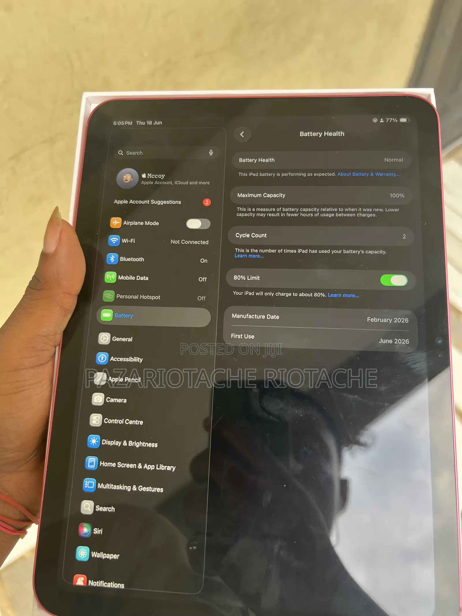 New Apple iPad Air 13 (2025) 128 GB Pink