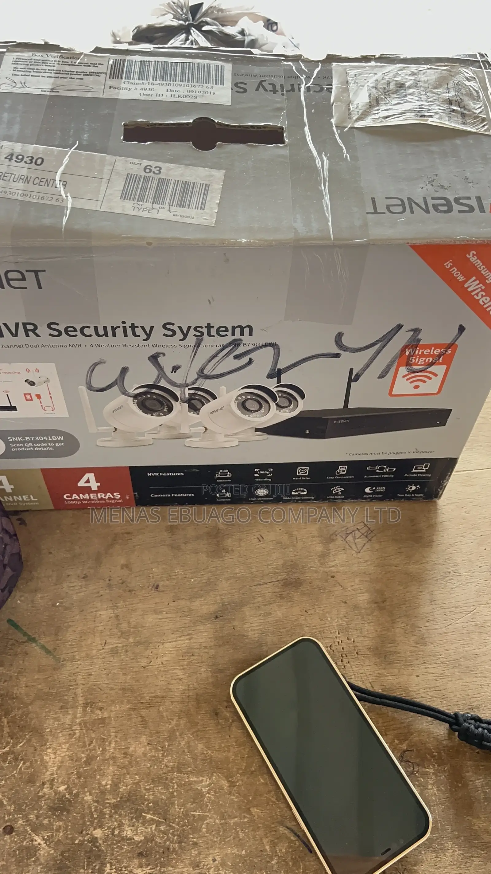Brand New Wisenet 4-Channel CCTV System